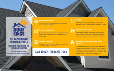 You can count on The Roof Kings for the highest quality residential and commercial roofing repair and replacement services – plus much more for your home! Reach out to us today at (855) 210-7663.