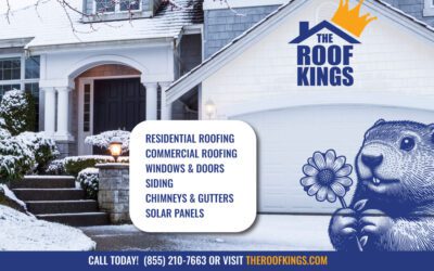 The groundhog has predicted an early spring, so start thinking ahead on potential home improvement projects. The Roof Kings are experts in commercial and residential roof repairs and replacement, siding, windows and doors, chimney and gutter repair, as well as solar panel installation – so contact us today!